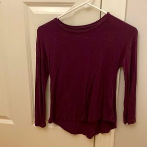 Long Sleeve Purple Shirt